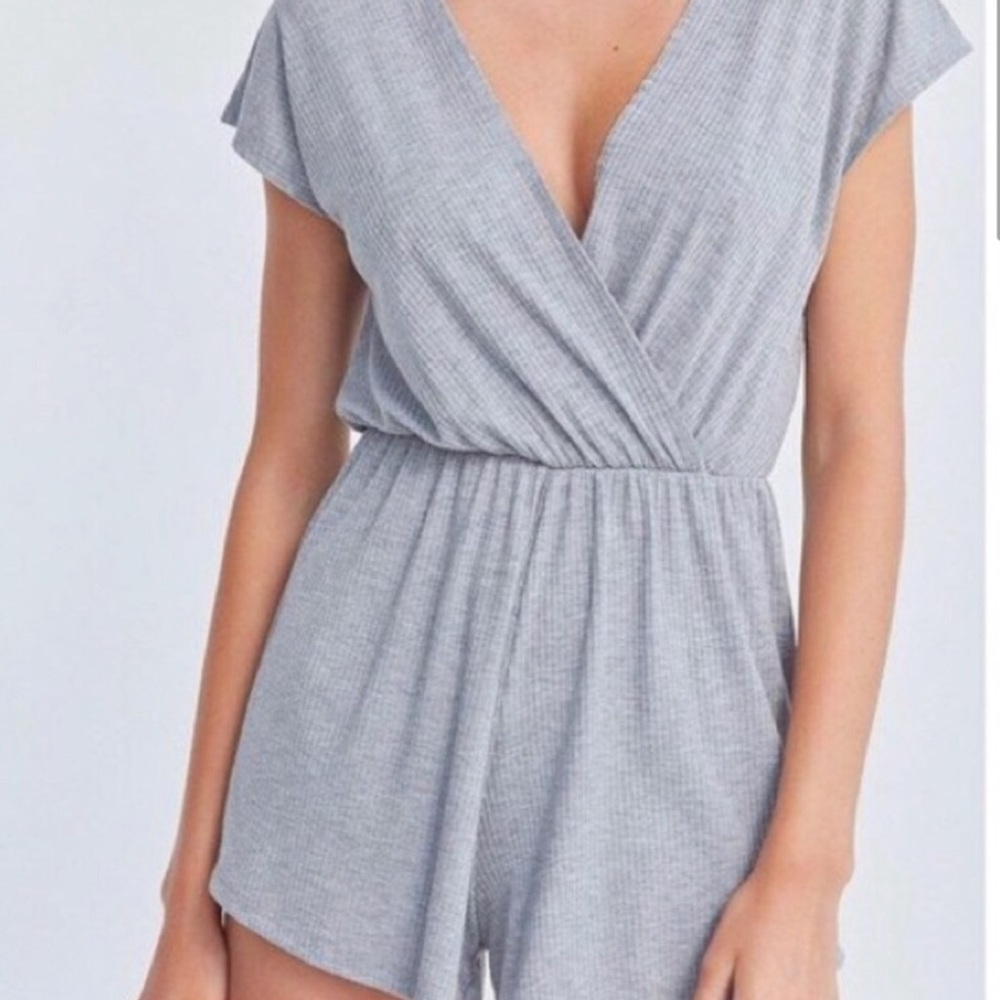 Light Grey Romper Coverup